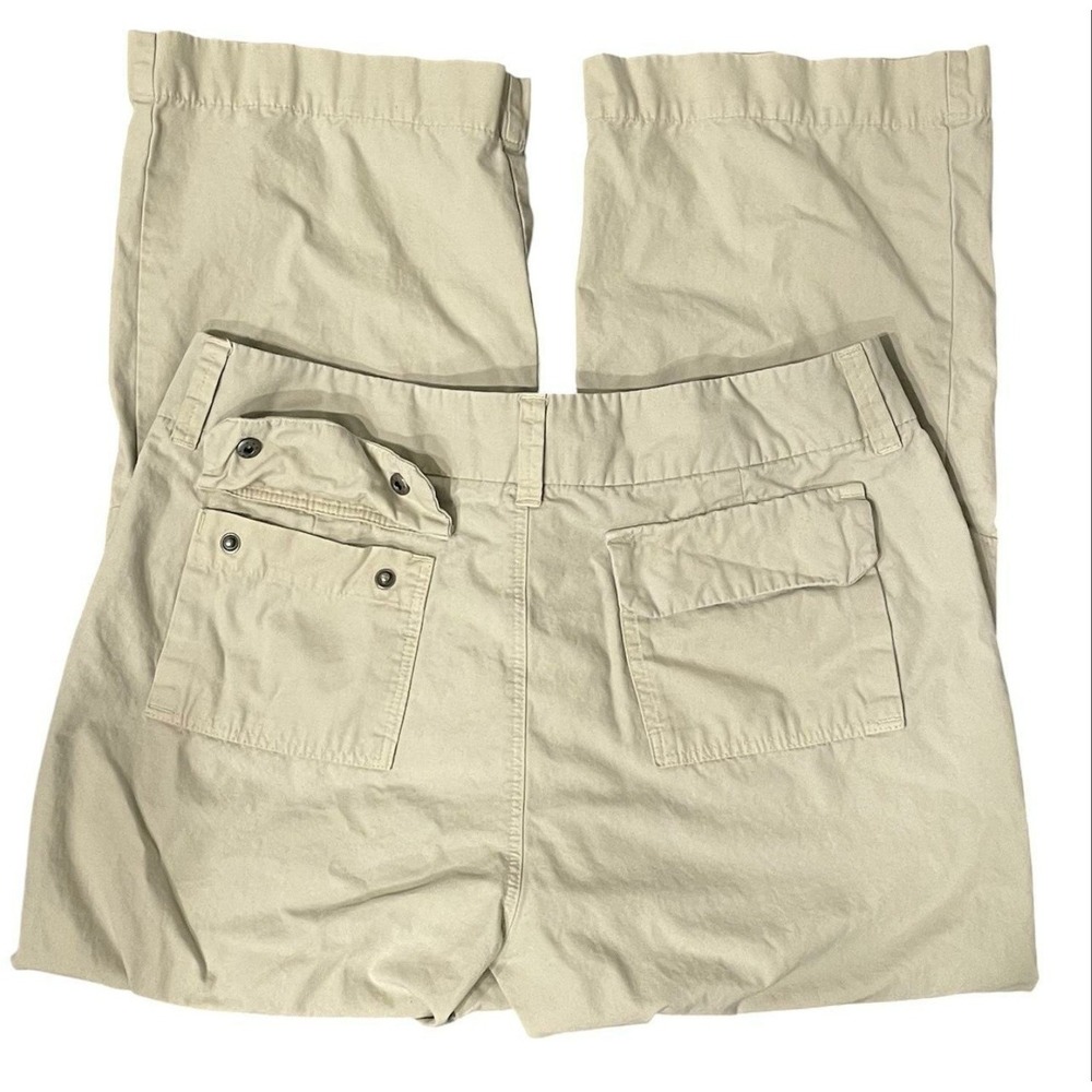 Patagonia Womens 8 Tan Khaki Organic Cotton Utility Hiking‎ Pants Straight Leg - Picture 2 of 7